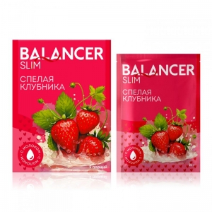Коктейль BALANCER SLIM со вкусом &laquo;Спелая клубника&raquo;, 5 саше
